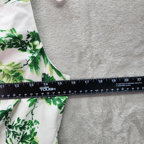 Vince Camuto Midi Dress Womens 6 Floral Print Belted Tiered V Neck Pockets New - Picture 11 of 14